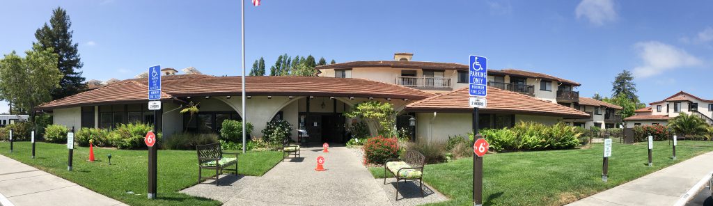 Affordable independent living in Santa Cruz CA La Posada main entrance