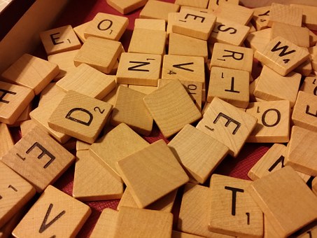 Scrabble tiles