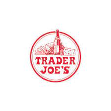Trader Joe's round logo red on white background